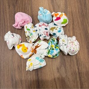 Colorful Baby Mittens Set